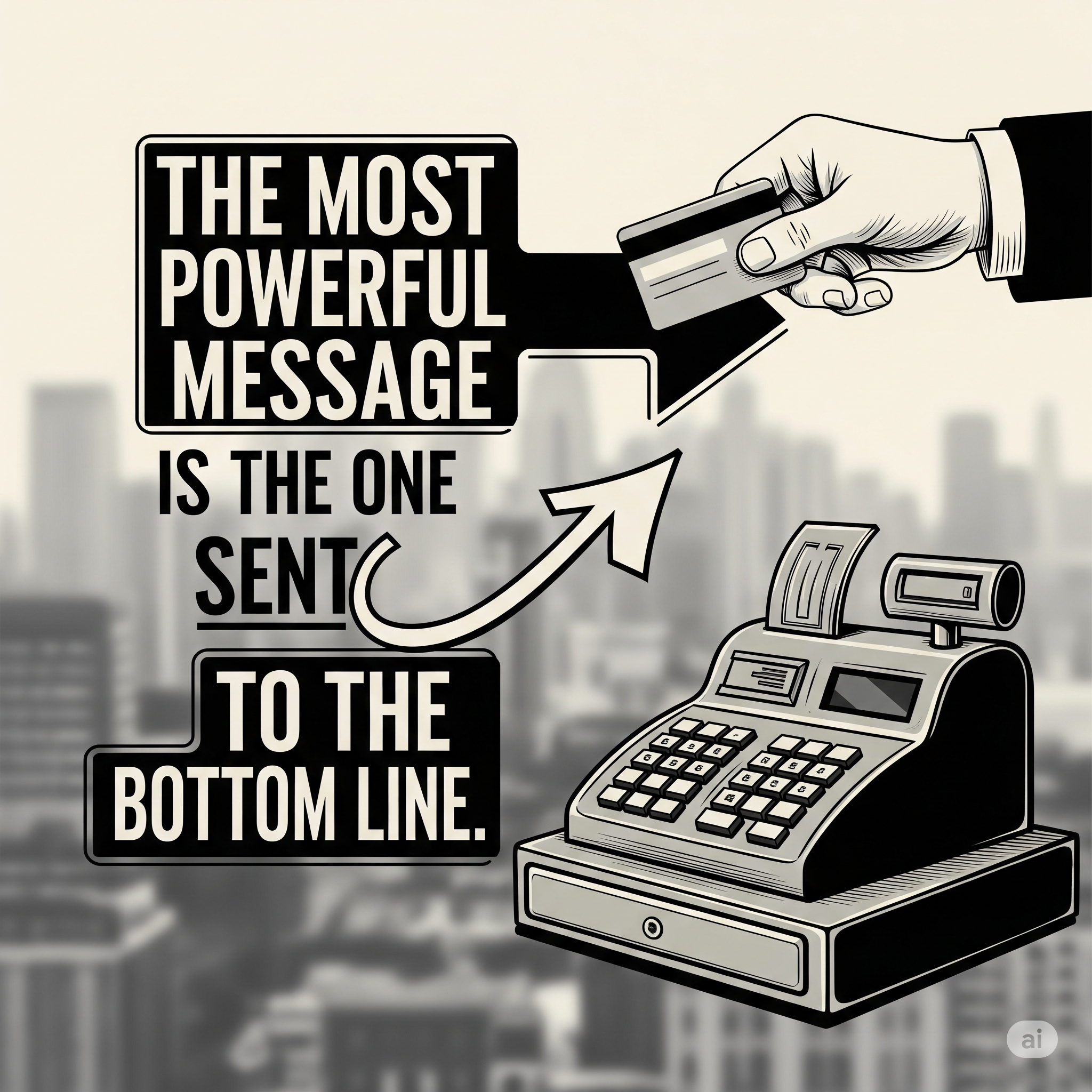 A graphic encouraging consumers to vote with their wallet.